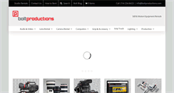 Desktop Screenshot of boltproductions.com